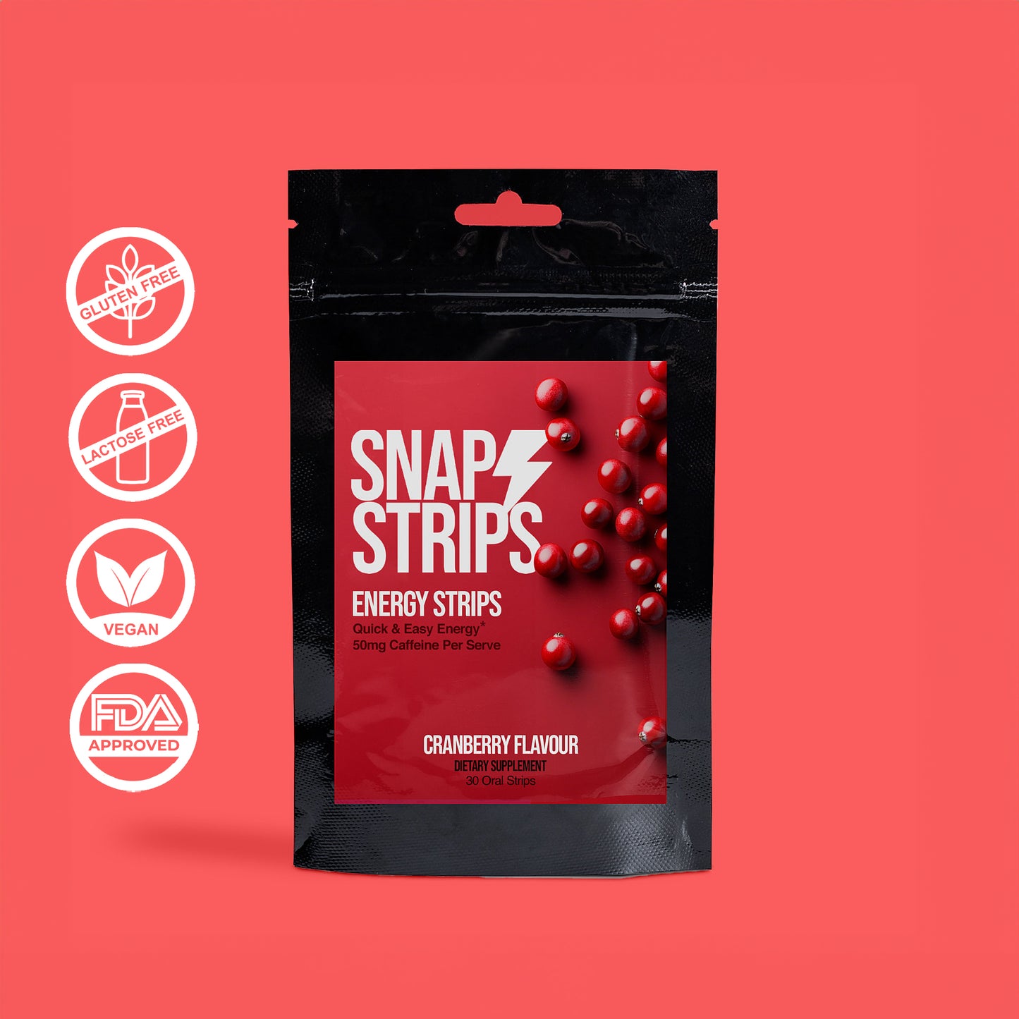 SnapStrips™ INSTANT ENERGY ORAL STRIPS